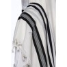 Talith en laine bande noir