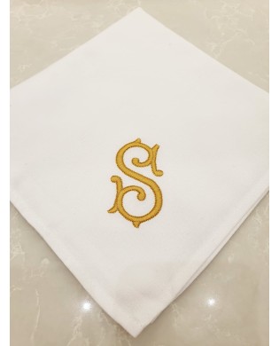 Serviettes brodées min 8 pcs