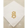 Serviettes brodées min 8 pcs