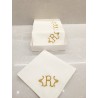 Serviettes brodées min 8 pcs