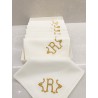 Serviettes brodées min 8 pcs
