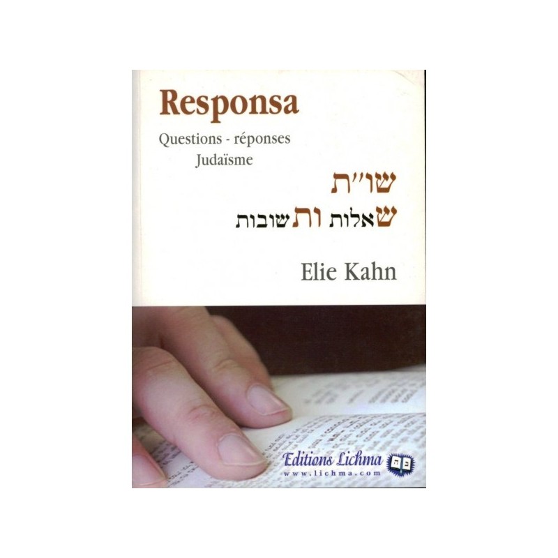 Responsa - Rav Elie Kahn