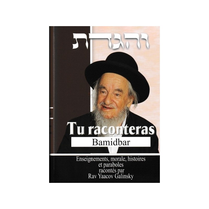 Tu raconteras Bamidbar -Enseignements, morales, histoires et paraboles - Rav Yaacov Galinsky
